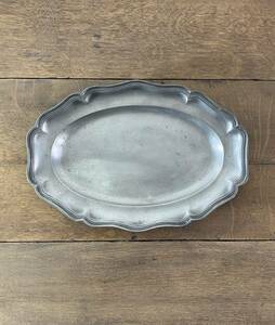 フランス アンティーク Ethane oval plate エタン 皿 カトラリー