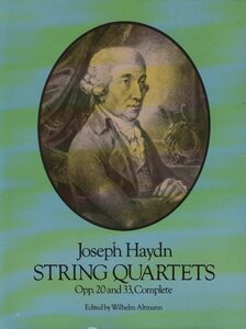 【楽譜 弦楽四重奏 ハイドン】『太陽』『ロシア』 Dover publ. Haydn: String Quartets Opp. 20 and 33 Complete
