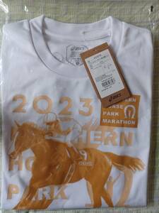 【非売品】 ノーザンホースパークマラソン2023 参加賞Tシャツ Sサイズ　アシックス製　新品/未開封品