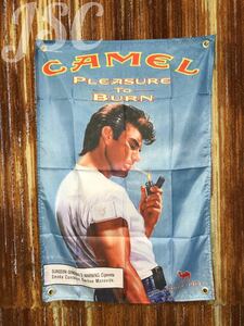 エルビス Elvis バナー　US 70s 80s タバコ CAMEL カメル ホットロッド ロカビリー アメリカン 雑貨 映画 キャル ピンナップ ガール BA9