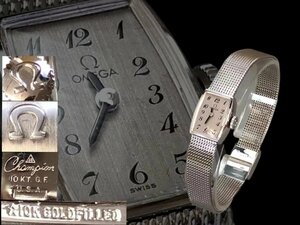 M0218E オメガ OMEGA レディース腕時計 手巻き 文字盤 ヴィンテージ SWISS 共箱