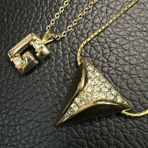 【1円スタート】GIVENCHY ジバンシー ネックレス 2本セット ゴールド系