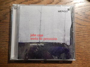 John Cage: Works for Percussion　Quatuor Hlios　　Label: Wergo