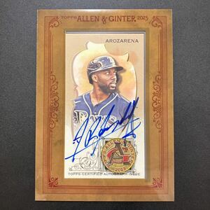 Topps MLB 2023 Allen&Ginter Randy Arozarena 直筆サインカード ランディ・アロザレーナ アロザレナ オート AUTO WBCメキシコ代表