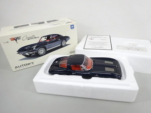 新品 未使用 AUTO art MILLENNIUM オートアート 1963 CHEVROLET CORVETTE STING RAY シボレー コルベット スティングレイ ブルー 青 1/18