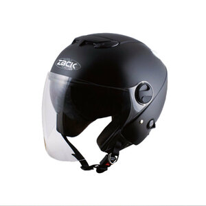 ZACK ZJ-3 ジェットヘルメット(ハーフマッドブラック) バイクヘルメット メンズ SG規格 ダブルシールド UVカット 全排気量対応