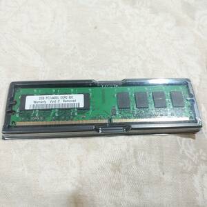 新品未使用 ノーブランド品 2GB DDR2/800MHz PC2-6400U 240ピン CL6 デスクトップメモリ DIMM用 送料無料