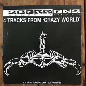SCORPIONS Promo 12ep CRAZY WORLD SCORPDJ 112, Phonogram U.K. 1990 スコーピオンズ