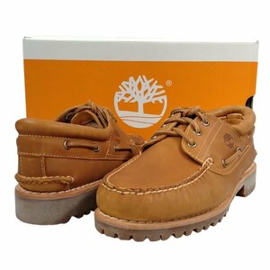 TIMBERLAND ティンバーランド HANDSEWN BOAT SHOE AUTHENTIC 3EYE シューズ ブラウン サイズ8.5=26.5cm 正規品 / 33856