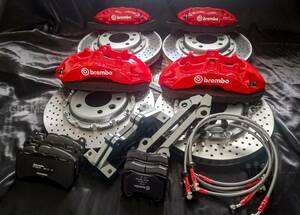 W463 G320/G350/G350d～G55/G550 ～2018 Brembo Brake System 6pot/380mm＆4pot/380mm 19インチ～