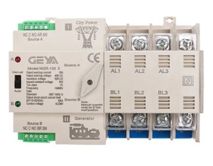 自動電源切換器100A4P（4接点）ハイパワー接点 コイル電圧AC110V(AC100V)切換時間＜50ms！