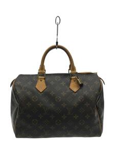 LOUIS VUITTON◆スピーディ30_モノグラム_BRW/PVC/BRW/M41526/※ヌメ革劣化有/内ポケット劣化