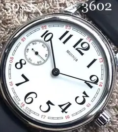 1950s Molnija モルニア 手巻 腕時計 白文字盤 裏スケ 動作極上！