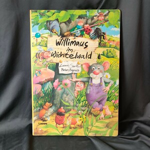 Rare Giant Board Book Vintage Willymouse In The Magic Forest Lifesize Hardcover Book Sarin Bagnall