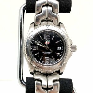 TAG HEUER タグホイヤー 【4990D】 リンク クォーツ時計 WT1310 シルバー ブラック文字盤 デイト 腕時計 レディース