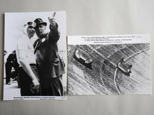 メルセデス・ベンツ、アウトウニオン　１９３７年　カラチオラとノイバウアー　広報写真　生写真　二枚セット