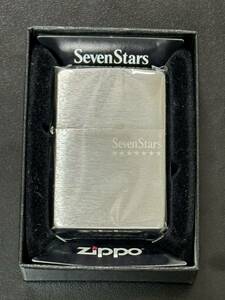 zippo Seven Stars silver 限定品 七連星 セブンスター 2016年製 SEVEN STARS デットストック シルバーインナー 2016年製 ケース 保証書