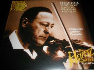 ピアティゴルスキー ハイフェッツ シューベルト ブラームス ピアノ三重奏曲 2番 リマスター RCA オリジナル 紙 美品