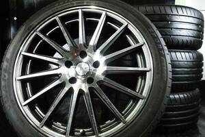 共豊 シュタイナー STEINER SF-X 19×8J +45 PCD114.3/5H 極上9分山 2022年製 245/40R19 アルファードヴェルファイアエスティマフーガ等