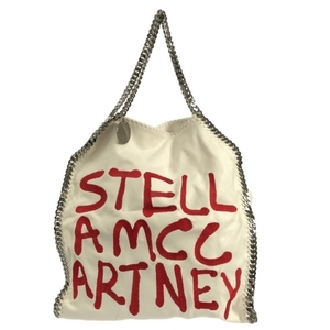 ステラマッカートニー stellamccartney ショルダーバッグ 合皮×金属素材 白×レッド×シルバー バッグ