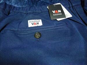 　VAN JAC 　店舗限定　VANロゴストレッチイージーチノパンツ　ネイビー　LL　 新品未使用　　アイビー　トラディショナル