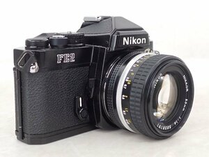 Nikon 一眼レフカメラ FE2 Ai-s NIKKOR 50mm F1.4 レンズ付き ニコン ▽ 6E1D3-2