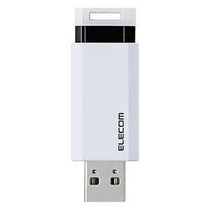 【5個セット】 エレコム USB3.1(Gen1)対応 ノック式USBメモリ MF-PKU3128GWHX5