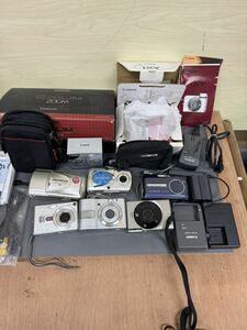 1円スタート　デジカメ デジタルカメラ OLYMPUS CASIO Panasonic Canon まとめ売り　6台セット