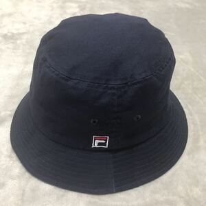 FILA フィラ バケットハット ネイビー 57.5cm コットン