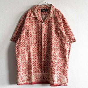 【極美品】RRL 【NATIVE SHIRTS】L ネイティブ オープンカラー シャツ 2405112