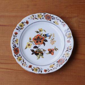レトロ アンティーク お皿 ミツバチ オリエンタル 花柄 デザートプレート ケーキ皿 17cm エインズレイ Aynsley #231014-2 食器 陶器