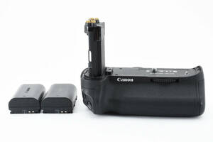 【美品★】キャノン Canon バッテリーグリップ BG-E20　純正バッテリー2個付き #M10410