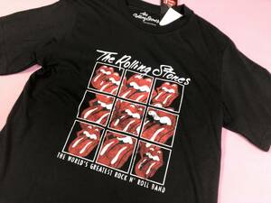 即決◆ローリングストーンズ　The Rolling Stones◆半袖Tシャツ【M】新品タグ付き　メンズTシャツ　9コマ　ロック　バンド◆