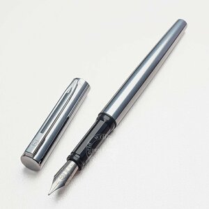 ◆●万年筆【WATERMAN/ウォーターマン】Graduate/グラデュエート F細字 生産終了 両用式 フランス製 入手困難 銀 未使用ストック品 /WAT95*