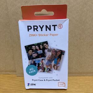 PRYNT POCKET(プリントポケット) 専用 プリント用紙 (40枚入り) Zink フォトペーパー フォトステッカー ①