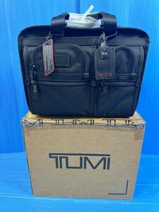 TUMI トゥミ 26145DH エクスパンダブル ビジネスバッグ ブラック 黒 2way 本箱付 未使用品 Y247-7