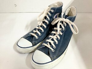 ★vintage USA製 CONVERSE ALL STAR コンバースオールスターハイカット スニーカー ネイビー系 US9 27.5cm メンズ ヴィンテージ 0.9kg★