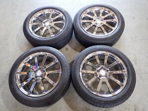 YS8314【送料無料225/55R19】weds ZEA CX-5 CX-8などへ トーヨータイヤ 中古夏タイヤセット■19×8J 114.3/5H ET48■