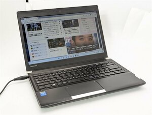 1円～ 中古ノートパソコン 13.3型ワイド 東芝 dynabook R734/M 第4世代Core i5 メモリ8GB HDD500GB 無線 Bluetooth Windows11 Office