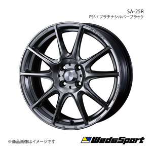 WedsSport/SA-25R ランサーエボリューション7/8/9 CT9A アルミホイール1本【18×8.5J 5-114.3 INSET35 PSB】0073740