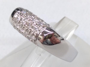 Pt900／天然ダイヤモンド プラチナ ＃14 D0.40ct 10.59g リング 指輪 アクセサリー ソーティング付き