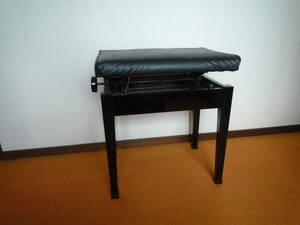 ★ ピアノ椅子 5段階の高さ調整可能 黒 エンソー 