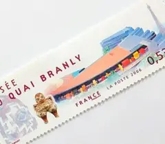 外国切手　フランス　ケ・ブランリー美術館　1種