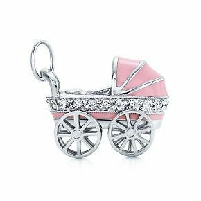 ティファニー Baby Carriage ベビーキャリッジ乳母車ネックレス Pt950 プラチナ950 ダイヤ ダイヤモンド