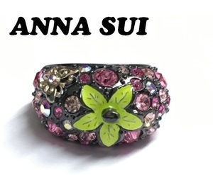 【ANNA SUI】(NO.1357)アナスイ 指輪　リング　イチゴ　カラフルストーン　キラキラ　13-14号