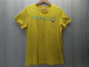MONCLER/モンクレール　GIROCOLLO 半袖Tシャツ　ロゴプリント　レディース　インナー　トルコ製　イエロー　サイズTG L