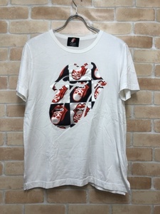 mastermind JAPAN マスターマインドジャパン Tシャツ ローリングストーンズ ホワイト L 111358323