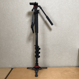 Manfrotto XPRO monopod+ MPMXPROC4 MVMXPROBASE 小型フルードビデオ雲台【中古】