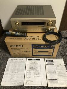 【完動美品】DENON7.1ch AVC-3500-N AVサラウンドアンプ　純正学習リモコン＆取扱説明書一式付　元外箱　ミドルクラスで音質高評価の定番機