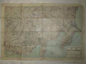 古地図　最新近県旅行地図(関東)◆明治39年訂正5版◆博愛館